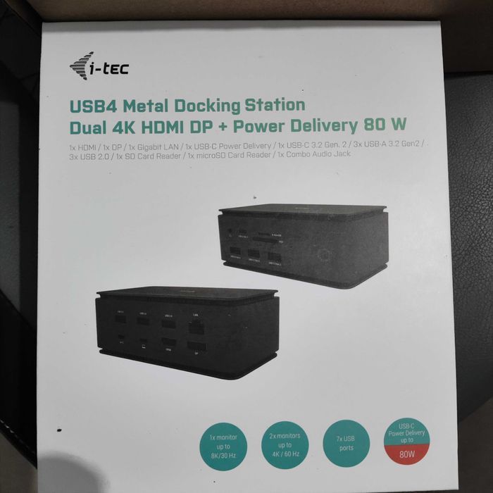 Docking Station I-Tec USB4 METAL DUAL 4K