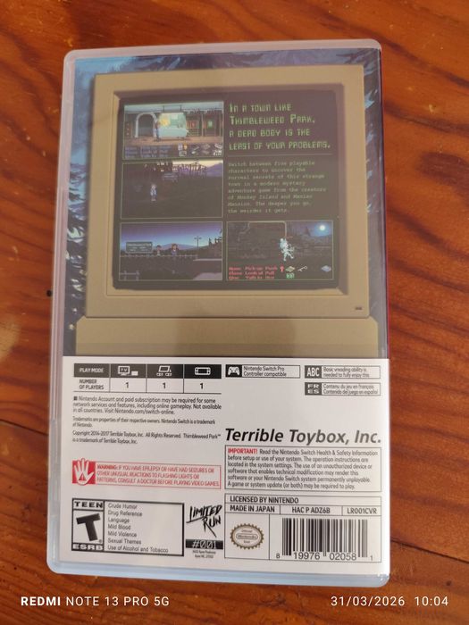 Thimbleweed Park Nintendo Switch LRG #001