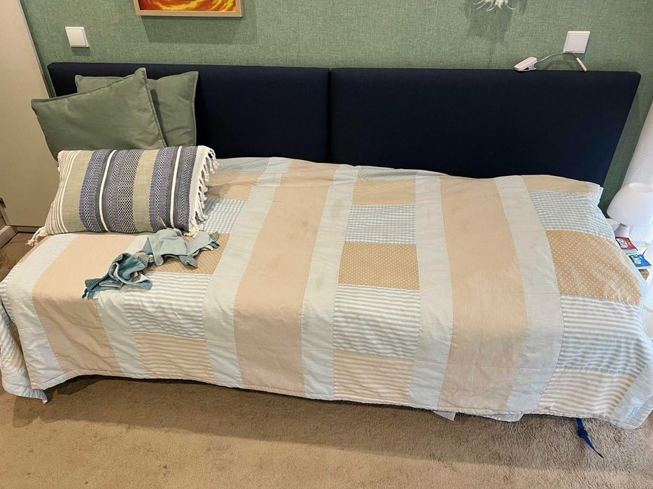 Cama individual Sommier + colchão