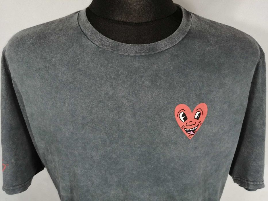 KEITH HARING Primark Koszulka Męska 40/42 Bawełna 100% Super Stan