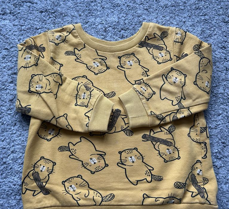 Musztardowy dres w bobry bawełniany 86, Pepco