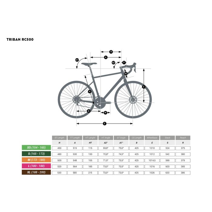 BICICLETA TRIBAN RC500 FLATBAR PROWHEEL / SORA