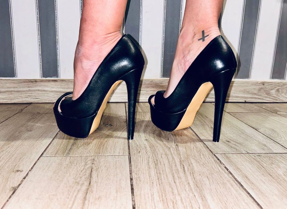 141/ Eleganckie 49 szpilki Trans Cross wysoka jakość czółenka 35-50 EU