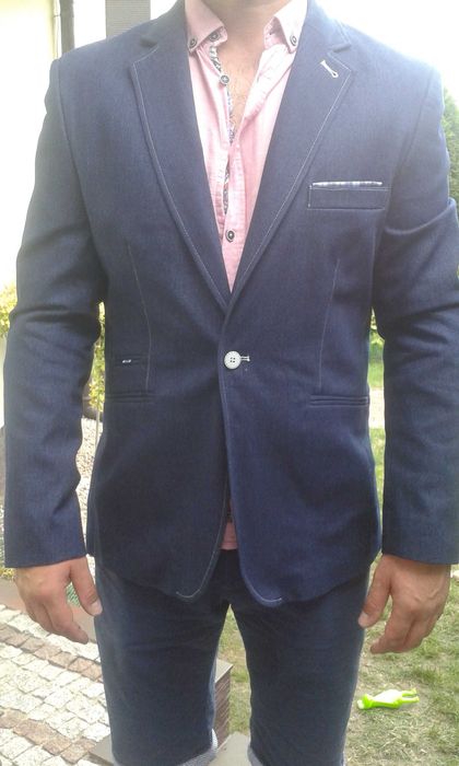 Marynarka granatowa slim nowa promocja