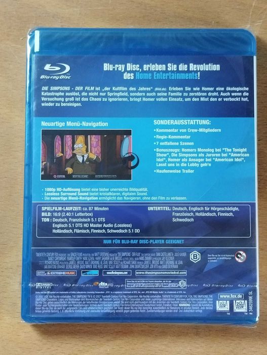 Blu-ray (DE) Os Simpsons: O Filme