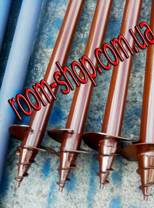 Гвинтові палі, винтовые сваи, геошуруп, установка, монтаж производство