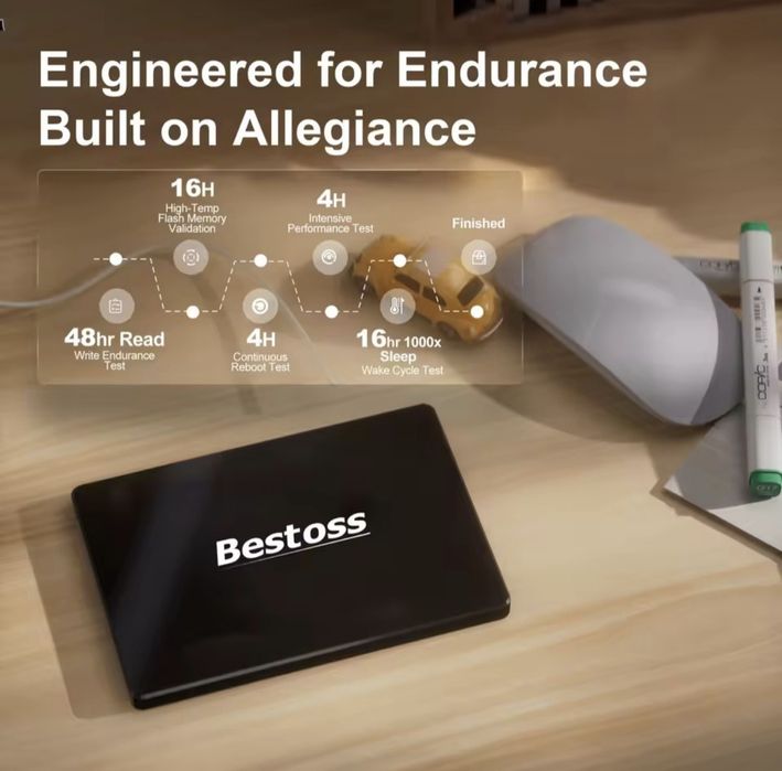 Новий SSD Bestoss 240GB 2.5" SATA III – швидкий і надійний диск.
