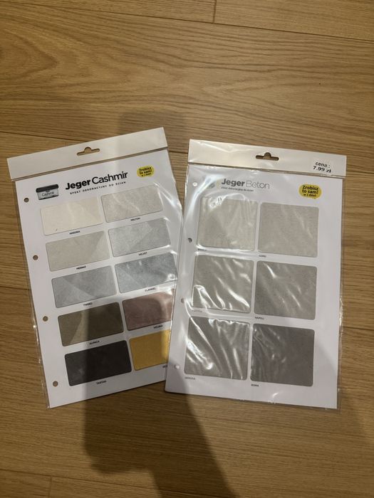 Próbnik wzornik kolorów Jeger beton cashmir