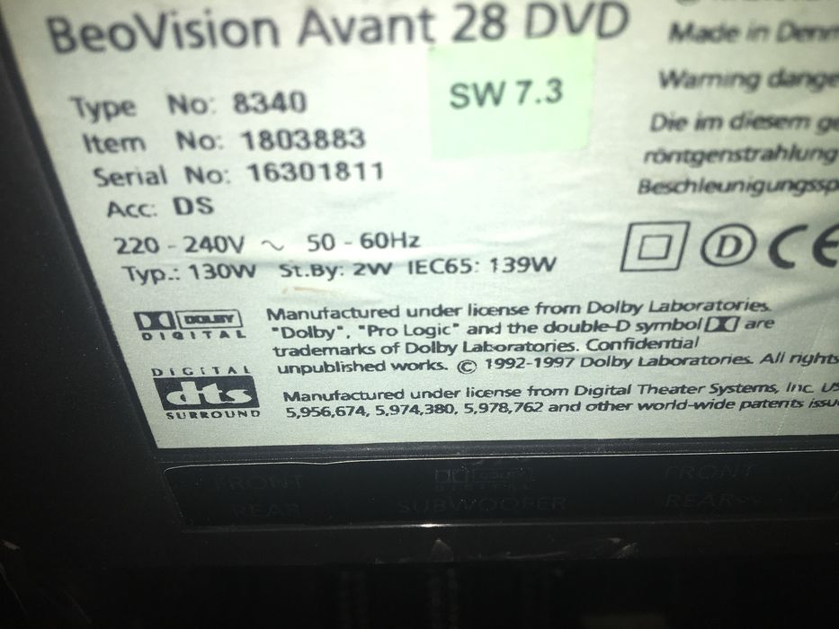 B&O BeoVision Avant 28 DVD