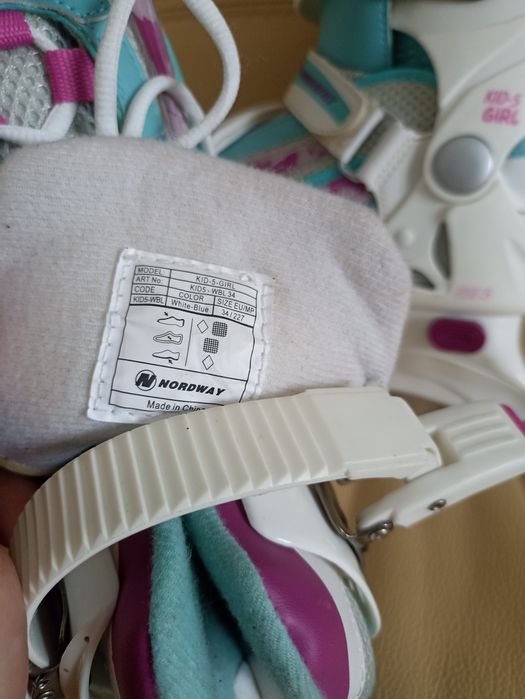 Дитячі ковзани Nordway  розмірах 34.35.36.37.38.