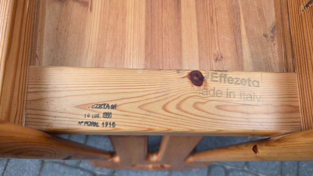 Zestaw 4 włoskich krzeseł EFFEZETA,design