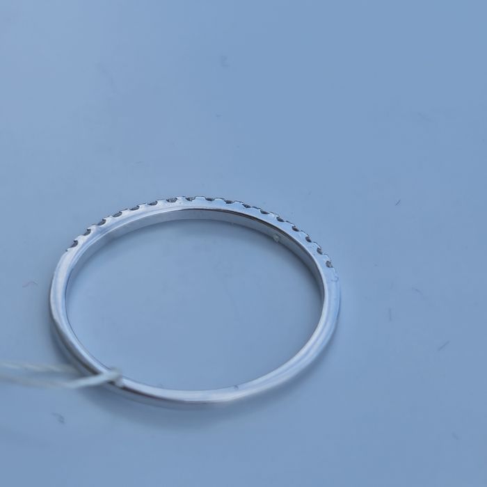 Каблучка з білого золота з діамантами. Дорожка. Нова. Бренд Sova.