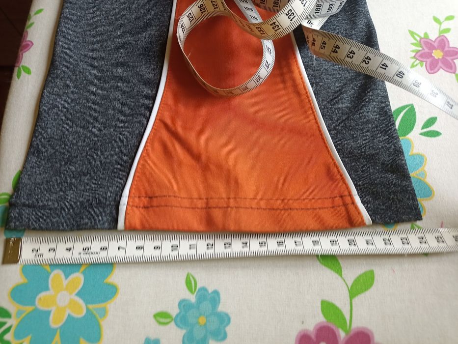 Damskie szare spodnie dresowe z lampasem Crane sports M 40/42