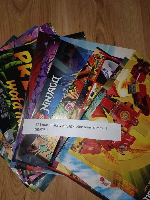 42 gazetki - komiksy Ninjago, 17 Plakatów Ninjago, dużo GRATISÓW