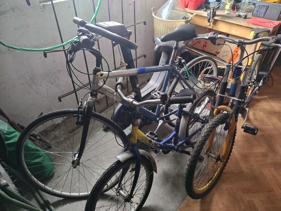 komplet 3 rowerów