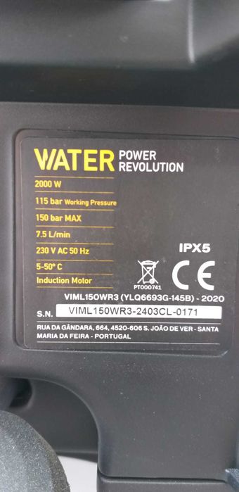 LAVADORA DE ALTA PRESSÃO VITO - WR3 150B (IVA INCLUIDO)