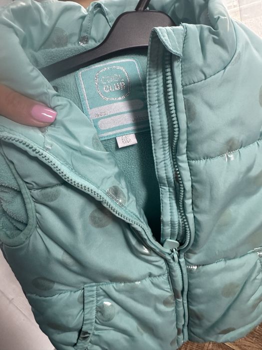 Kamizelka bezrękawnik dla dziewczynki smylk 86