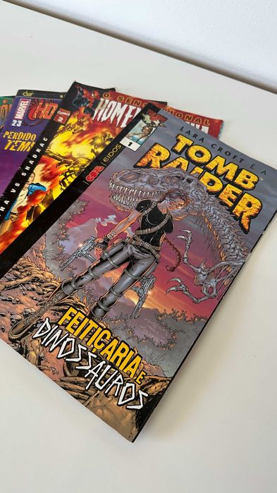 Livros Banda Desenhada - 6 Livros (Tomb Raider, Spiderman, etc)