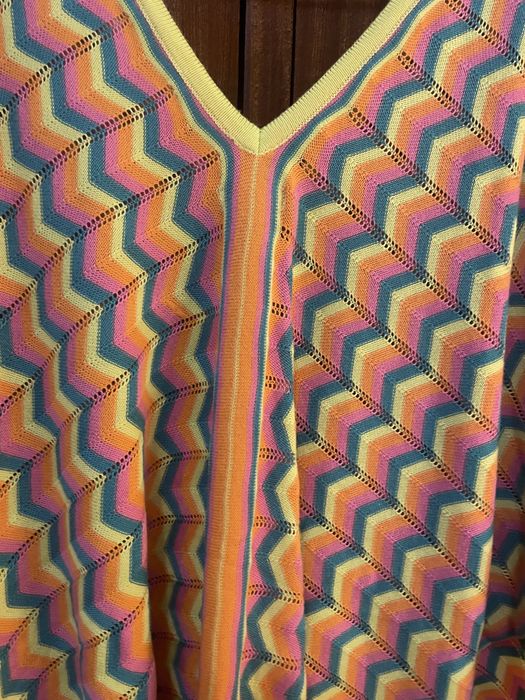 Poncho malha colorida da marca Ruga