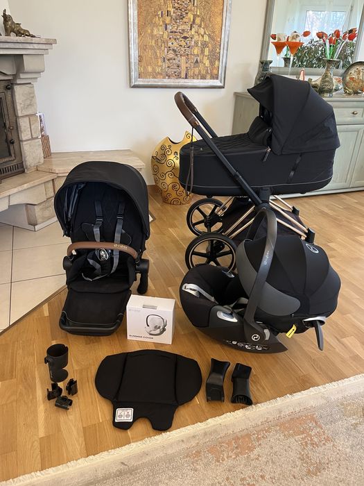 ZADBANY cybex priam 2.0 rose gold 3w1 gondola spacerówka fotelik samochodowy cloud Z