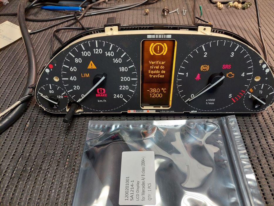 Display LCD novo para quadrante mercedes A w169 B w245 .