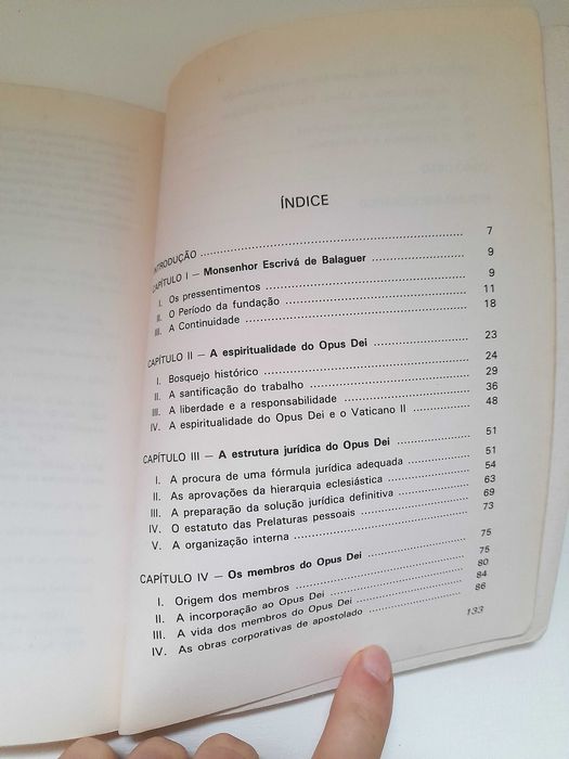 Livro antigo O Opus Dei Dominique le Torneau