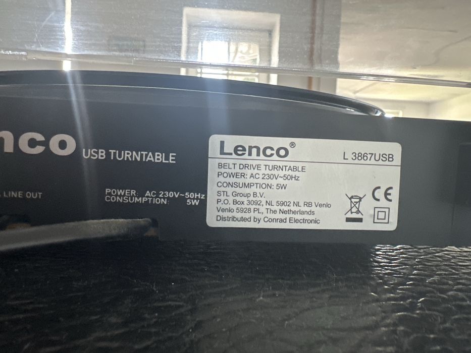 Lenco L-3867USB вініловий програвач програвач платівок USB