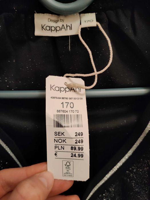 Spódnica midi S/M sylwester połyskująca