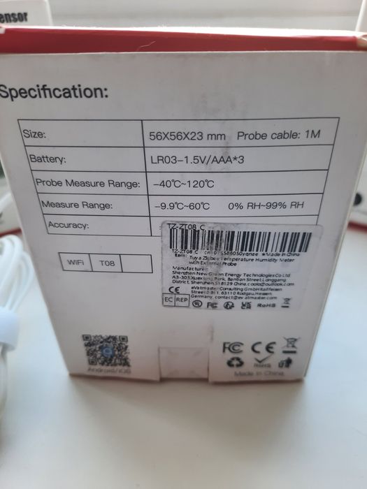 Wi-fi или ZigBee термометр  датчик температуры и влажности