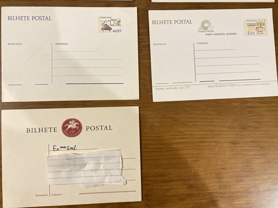 Lote de Envelopes selados mais bilhetes postais