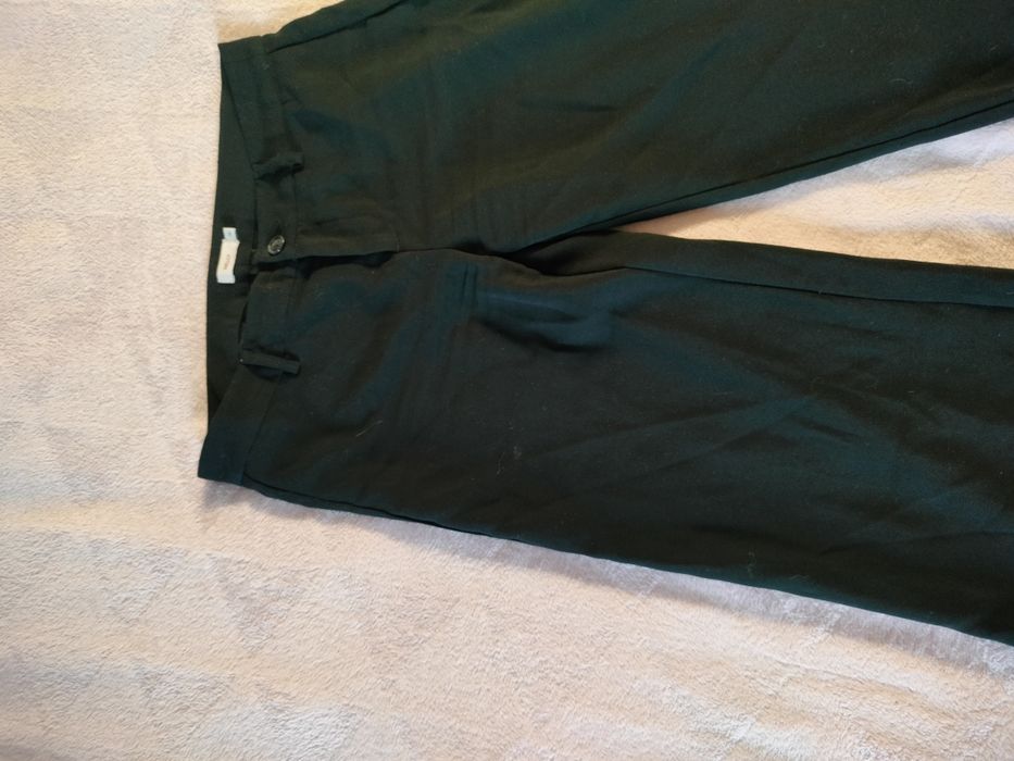 Czarne długie spodnie materiałowe S