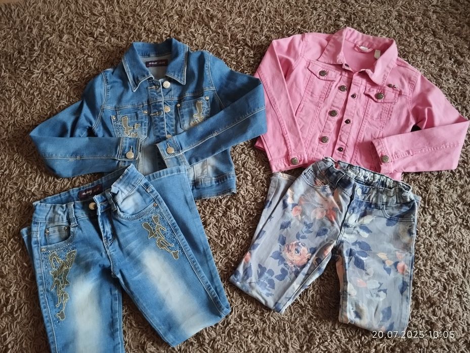 Джинсовий костюм для дівчинки