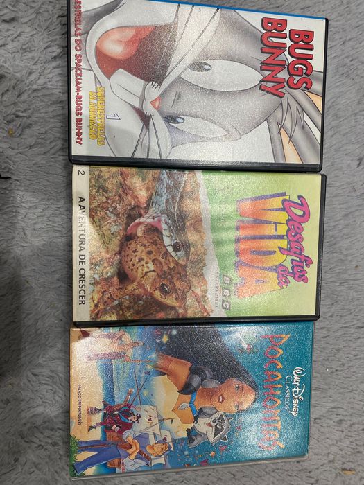 Cassetes VHS como novos