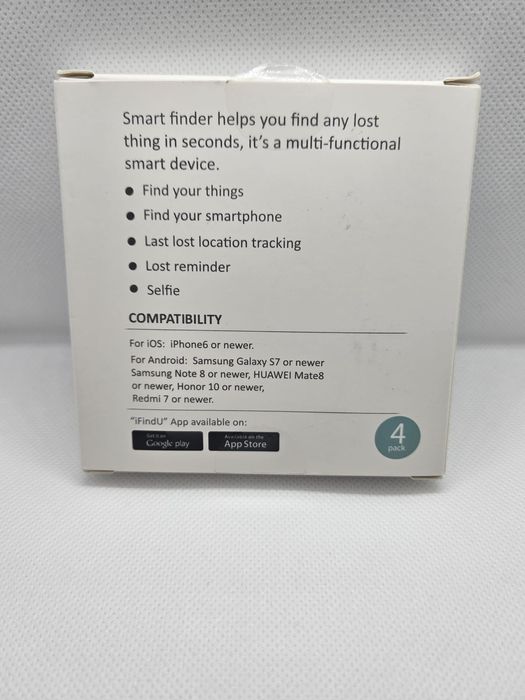 Nowe Smart Finder - 4 sztuki, Bluetooth, Śledzenie Rzeczy