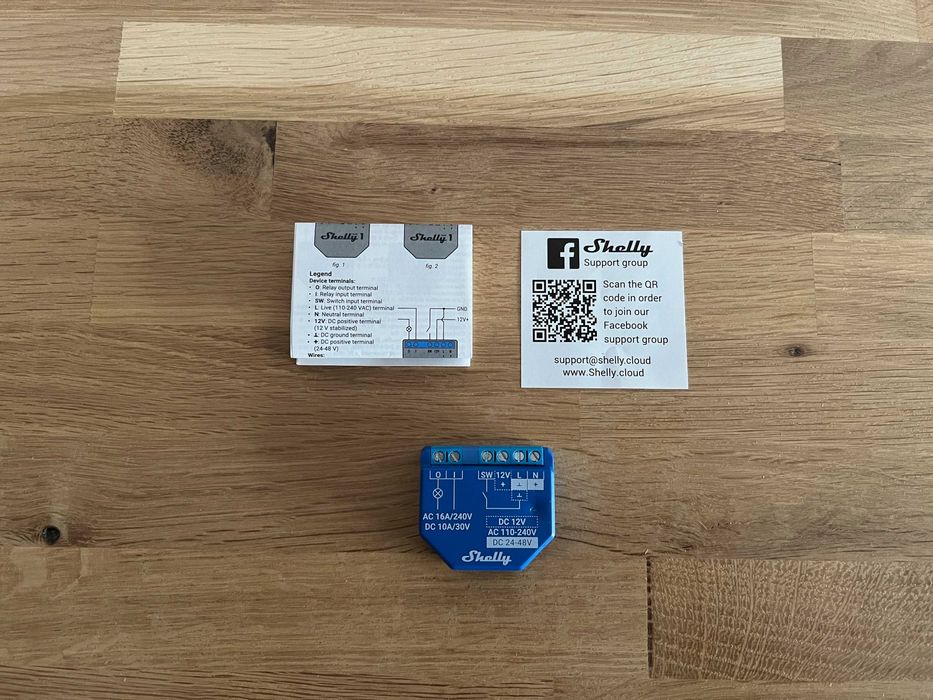 Shelly Plus 1 Automação