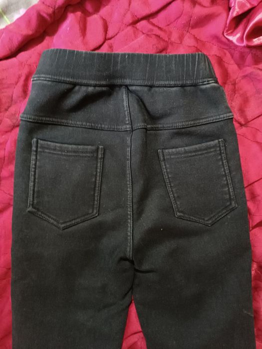 Джинсы для девочки на флисе зимние