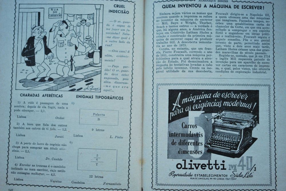 Almanaque Serões 1949 - Com Dedicatória Autografada