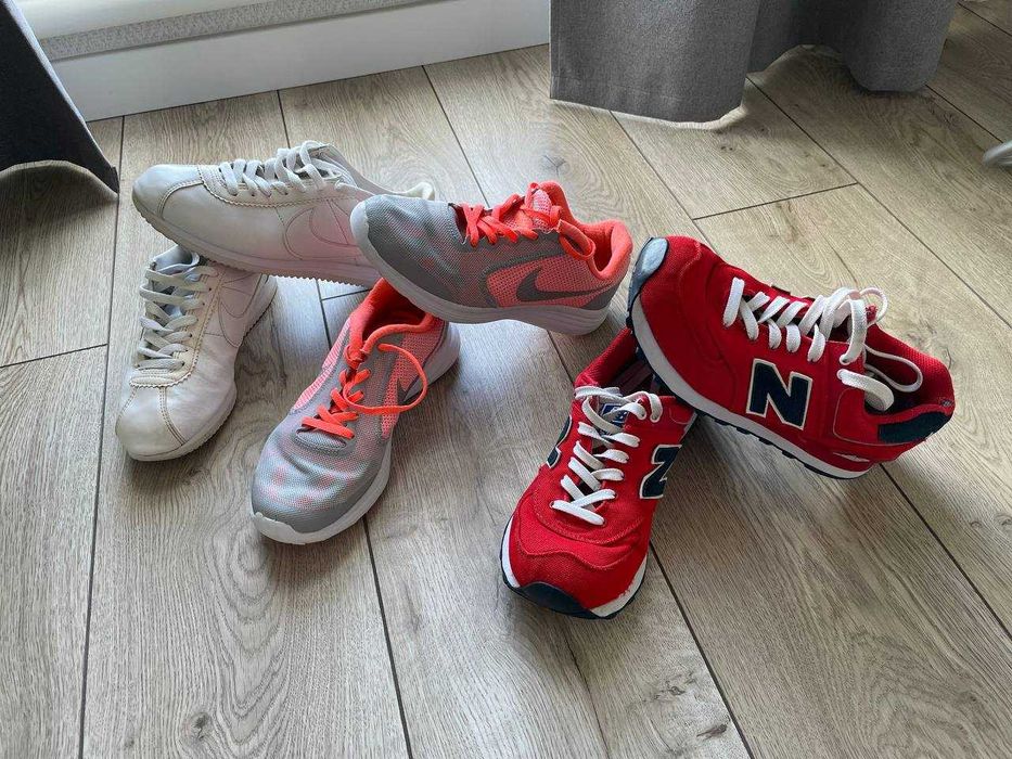 Кроссовки NIKE Cortez New Balance 574  Nike REVOLUTION 3