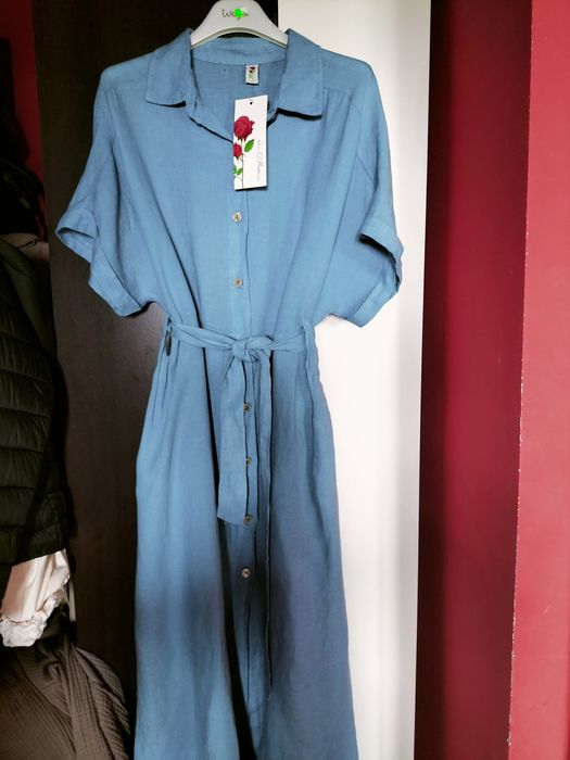 Sukienka len Italia moda s/m