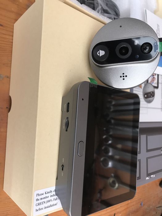 Відео глазок, домофон в глазок, відео нагляд наблюдение Smart Tuya