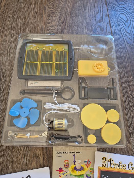 Jogo educativo kit energia solar, completo, como novo