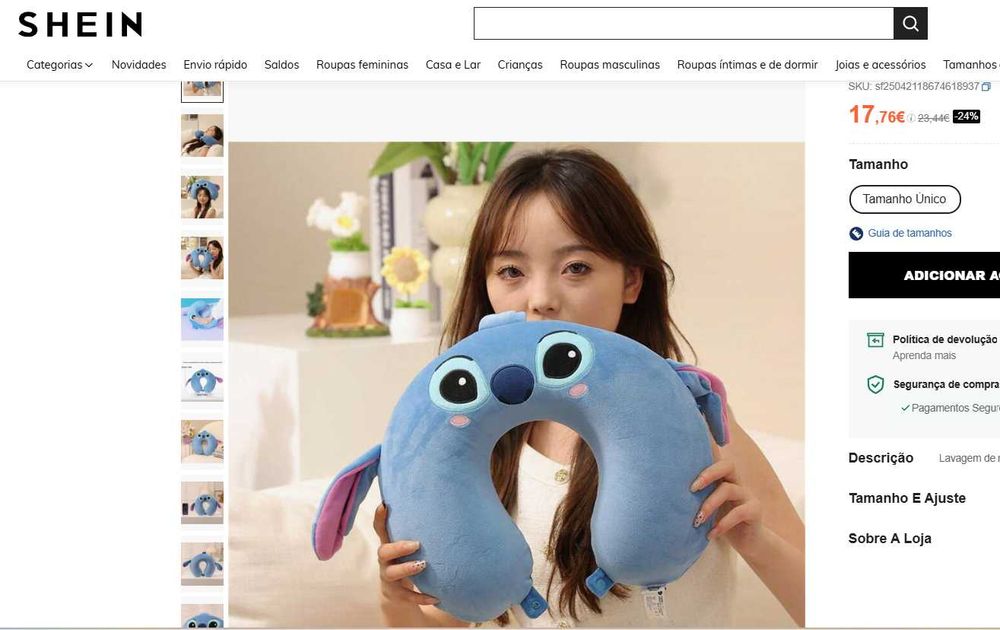 Stitch U-Shaped Pillow437436387637350403