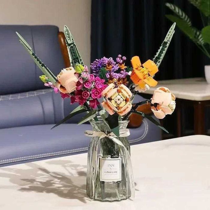 Конструктор Botanical Романтичний Букет 756 деталей сумісний з Lego (Код1003)