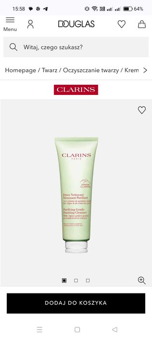 Kosmetyki Pianka w żelu do demakijażu . Clarins