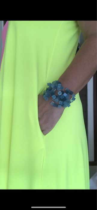 Colar e pulseira Swatch em silicone