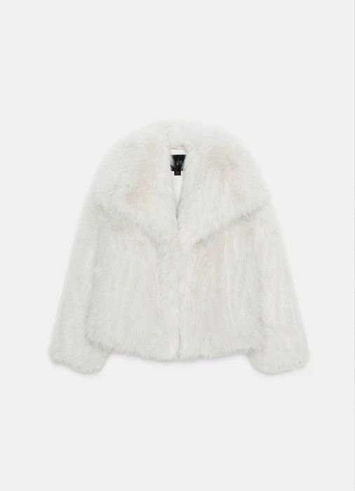 Шуба ZARA біла хс-s