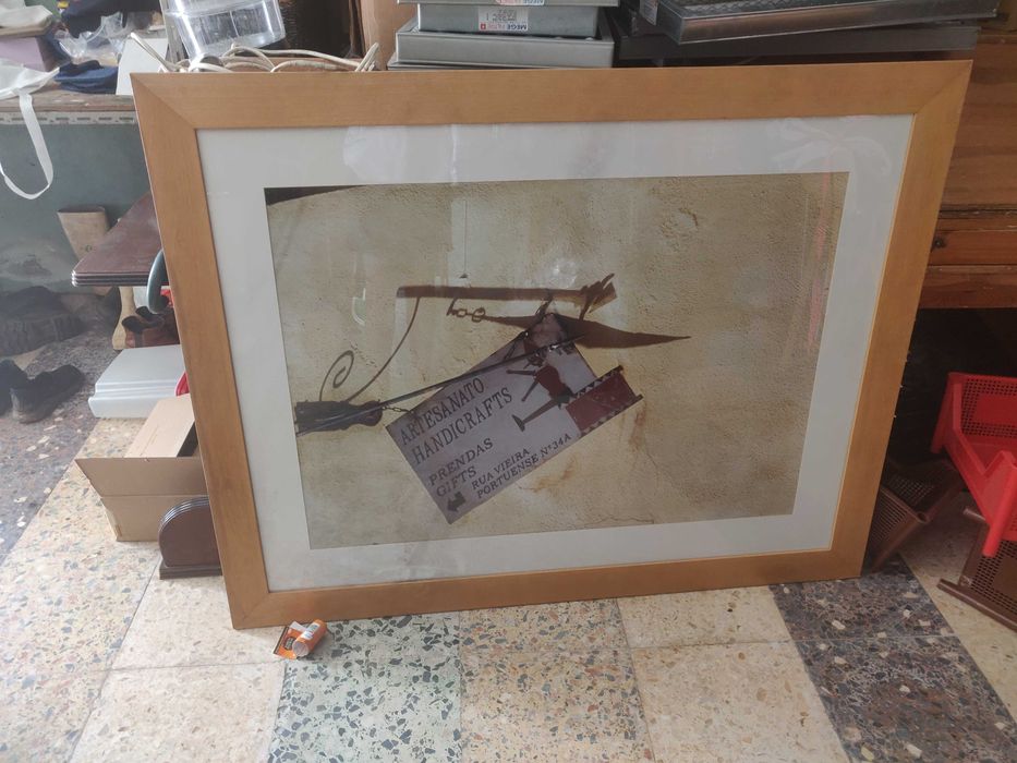 Quadro de madeira grande
