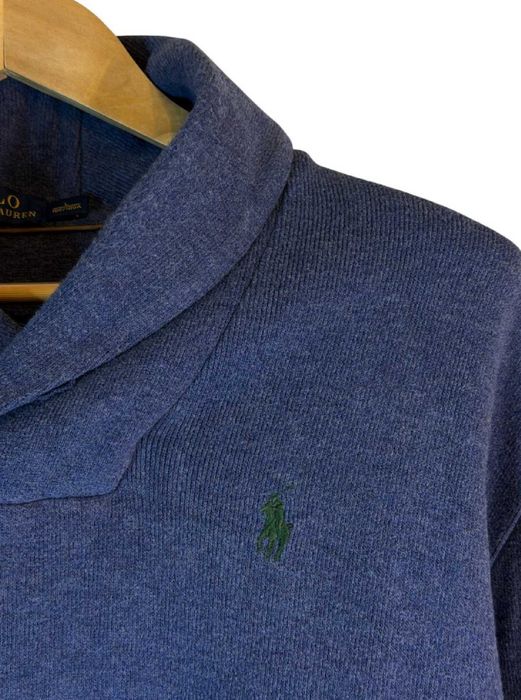 Bluza z golfem Ralph Lauren niebieska