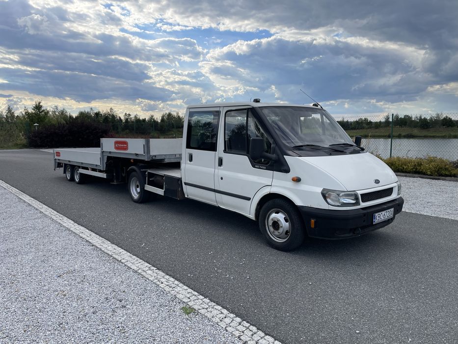Ford transit mały ciągnik siodłowy kat B+E autolaweta MINI TIR