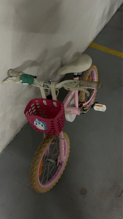 bicicleta berg menina versao unicornio roda 16